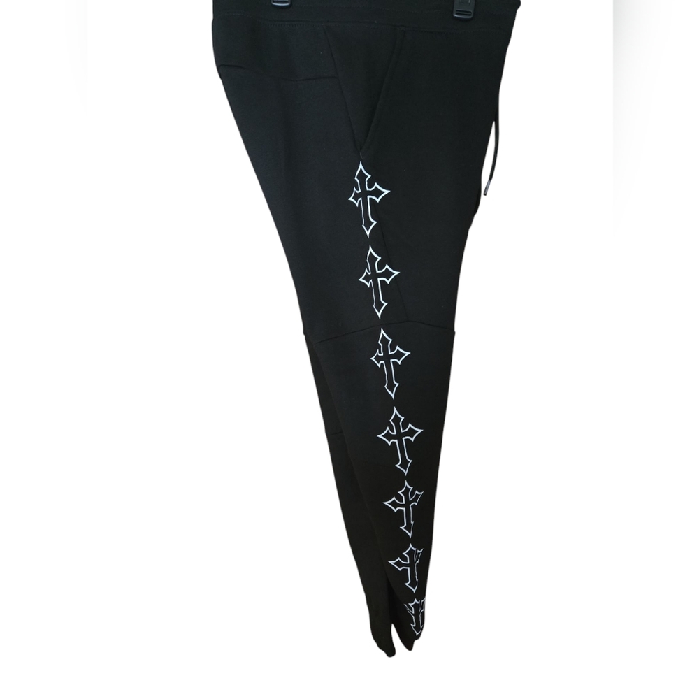 Black Currents Graphic Jogger Pants - Picture 3 of 7
